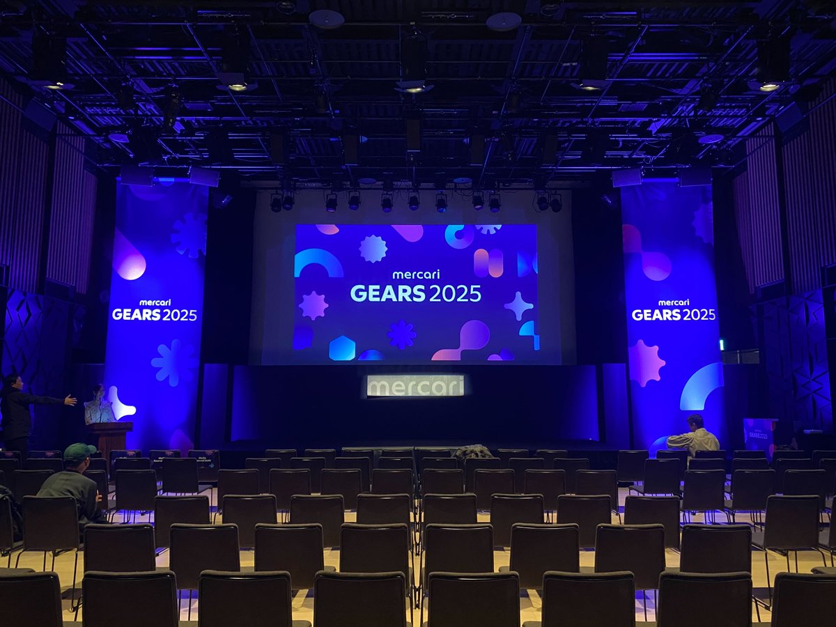 MercariGears's tweet image. 本日開催のmercari GEARS 2025、おかげさまですべてのチケットSOLD OUTです！
皆さんとたくさん交流できるのを楽しみにしております！
#mercarigears2025