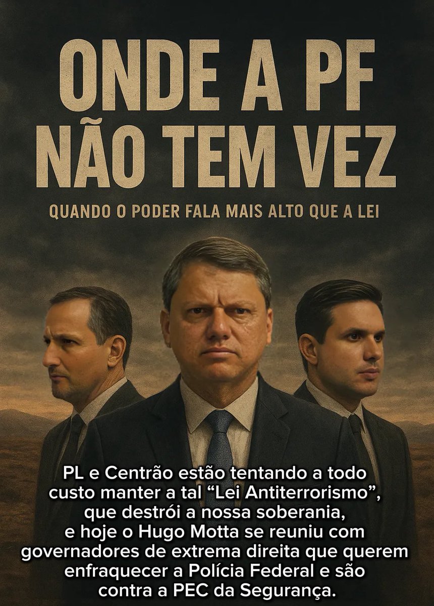 LigianePestana's tweet image. Gente, é mto estranho essa insistência de Derrite tentar impedir que PF investigue o CRIME ORGANIZADO. Estâo assumindo culpa.

PEC DA BANDIDAGEM 2.0
CONGRESSO DA BANDIDAGEM
DEFENDAM A PF
PL DO CRIME ORGANIZADO
MOTTA E DERRITE PROTEGEM O CRIME