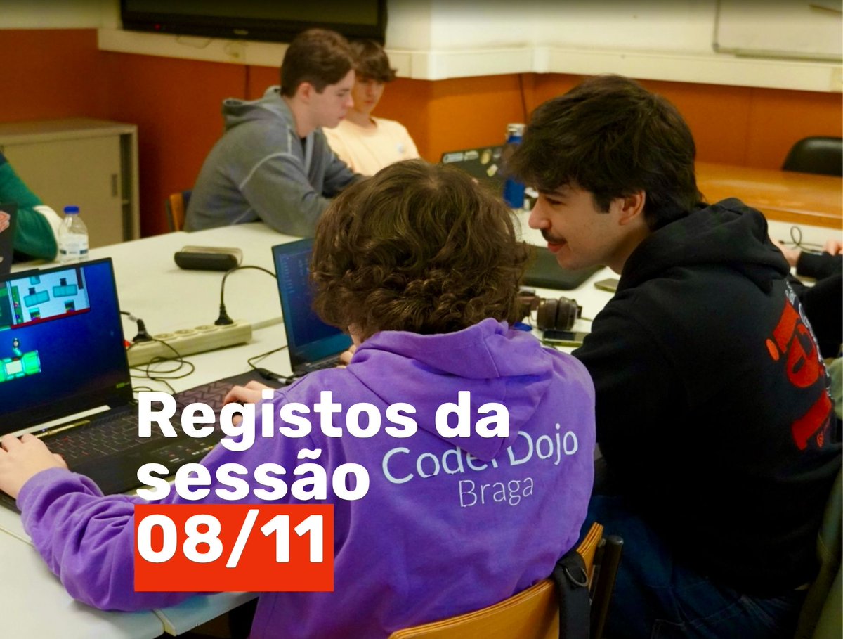 CoderDojoBraga's tweet image. 𝗥𝗲𝗴𝗶𝘀𝘁𝗼𝘀 𝗱𝗮 𝘀𝗲𝘀𝘀𝗮̃𝗼 𝗱𝗼 𝗱𝗶𝗮 𝟬𝟴/𝟭𝟭
A primeira sessão deste ano letivo foi marcada por 𝗺𝘂𝗶𝘁𝗮 𝗲𝗻𝗲𝗿𝗴𝗶𝗮, 𝗰𝗿𝗶𝗮𝘁𝗶𝘃𝗶𝗱𝗮𝗱𝗲 𝗲 𝗲𝗻𝘁𝘂𝘀𝗶𝗮𝘀𝗺𝗼.  ✨
Mal podemos esperar pela próxima sessão! 🚀
