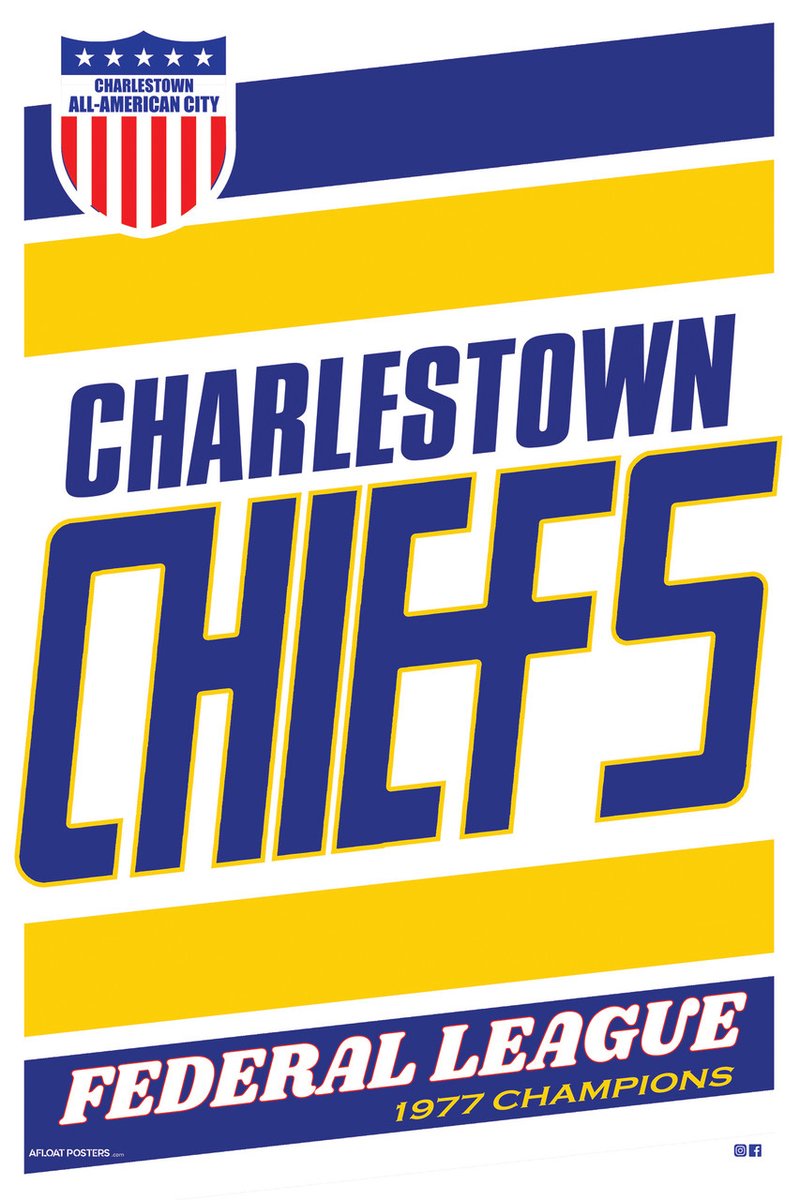 MISTER_F00TBALL's tweet image. Charlestown Chiefs   🏒
"Slap Shot"   🎬

@AfloatPosters   #ShamelessPlug