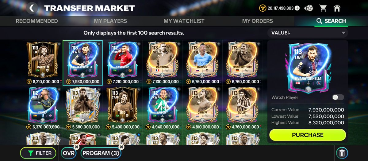 Footyverse Week 4 Players are now in the Market!

- Kvara and Hamsik have 5★ Weak Foot.
- Cantona and Schweinsteiger have 4★ Weak Foot.
- Can this De Gea outshine his TOTS version?
- Casemiro comes with only 2★ Skill Moves but great Defending and Physical stats.

Which one