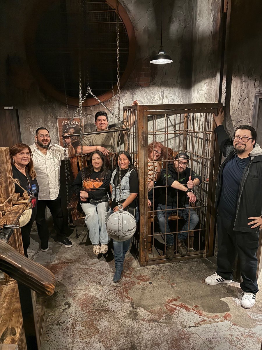 A1SelfStorage's tweet photo. Our Los Angeles crew got themselves out of a sticky situation this week at their district outing to an escape room! Nothing brings you closer to your coworkers than trying to make your way out of a dungeon before time runs out. 😂 https://t.co/JNqSC8GnuX