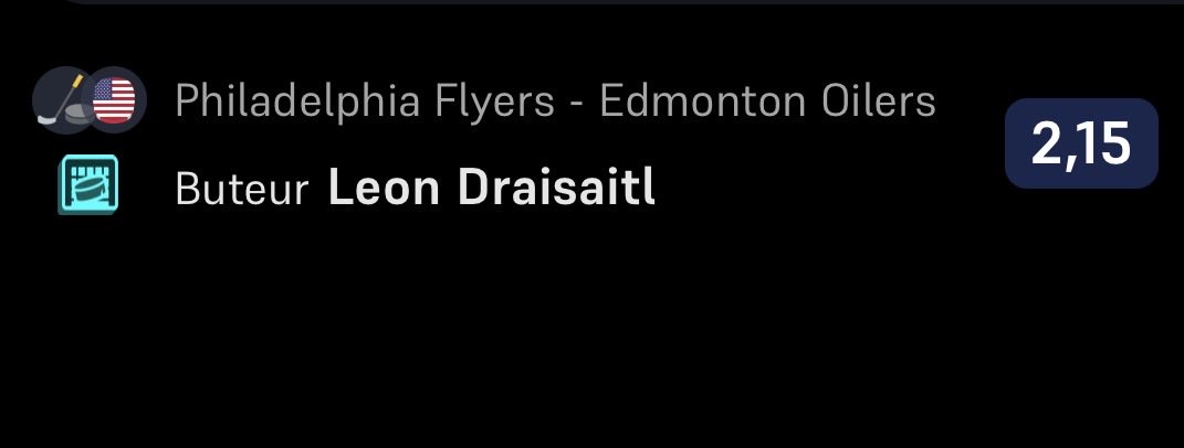 misterghini's tweet photo. Hockey - NHL

Buteur 2.15🔥

#TeamParieur #NHL https://t.co/PyzJKaXfn8