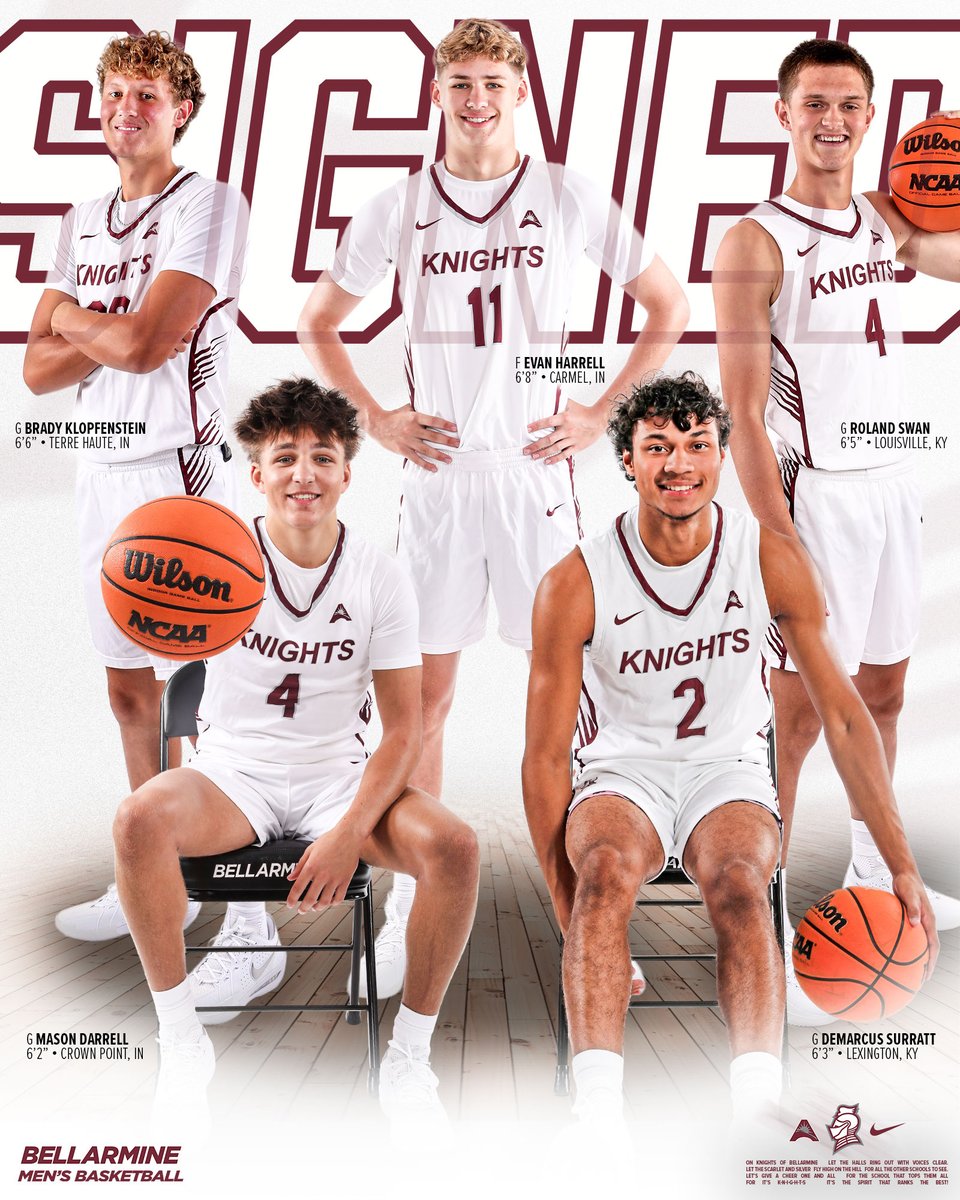 Welcome to our new Knights!

🏀 G Mason Darrell
🏀 F Evan Harrell
🏀 G Brady Klopfenstein
🏀 G DeMarcus Surratt
🏀 G Roland Swan

📰 bit.ly/47JqKMY

⚔️ #SwordsUpBU ⚔️