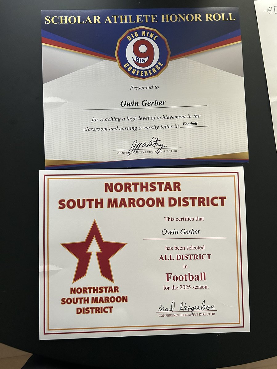 Finished my senior season 3 year varsity starter. 2 years playing both ways and All district DB along with Scholar athlete honor roll!