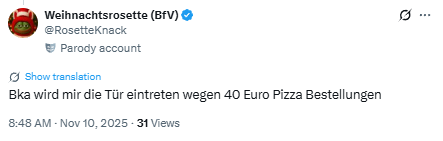 Ich habe diesen Post gelöscht.
Grund: ein X-Bug.
Diesen Post hier kann man fleißig liken und weiterverbreiten.