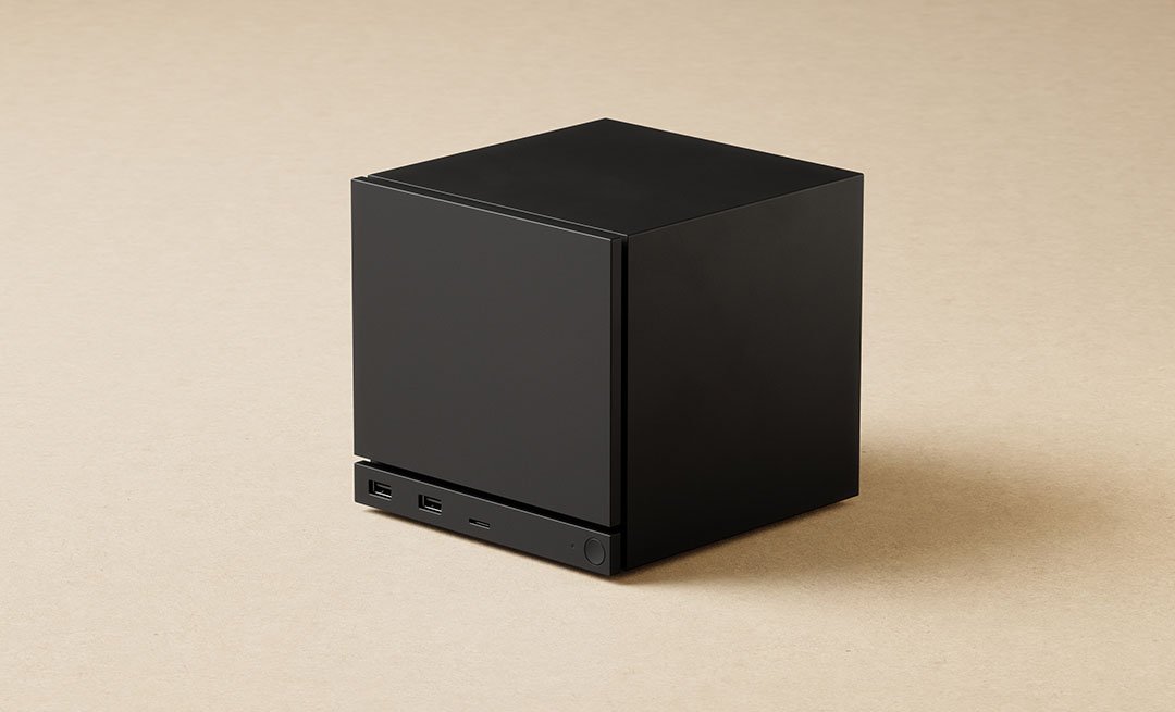 A game console with a cube form factor elevates the fun you have using it because it is a cube that also plays video games