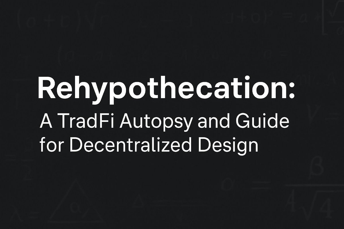 We’ve seen fast deleveraging and deep cross-protocol dependencies across DeFi this year. A lot of it comes down to how collateral is reused. Here’s a clear, non-hyped breakdown of the mechanics TradFi learned the hard way, and what DeFi should port. A thread🧵