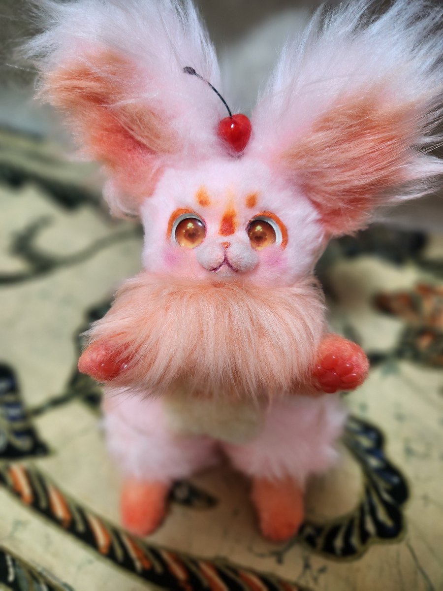 アートドール 幻獣 垂れ耳 ピンク 作家様 硝子の瞳をもつ 幻獣