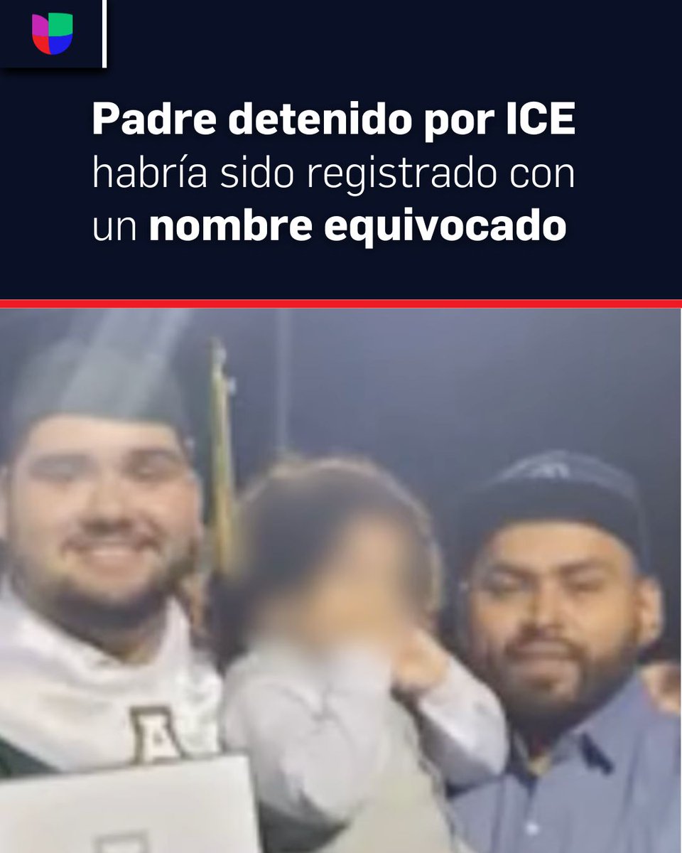 Una familia denunció que Luis Enrique Roque fue detenido tras un accidente menor y que cuando fue puesto en custodia de ICE le cambiaron el nombre. Ahora no saben dónde está ni cómo contactarlo. 

👉 uni.vi/26Jk106q2w6