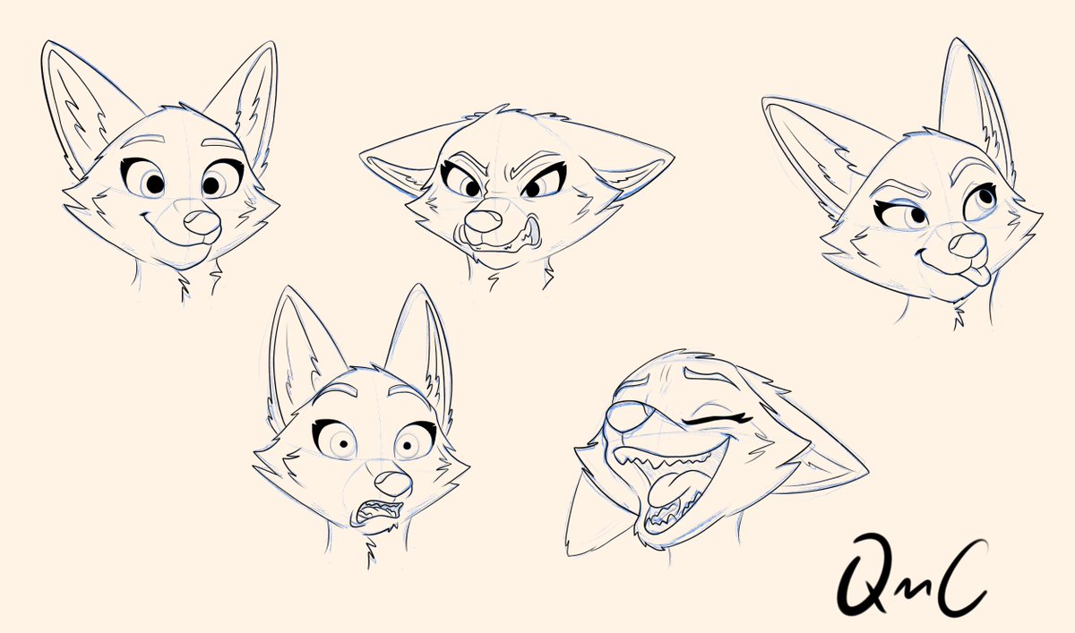 Here's another commission from my good friend deviantart.com/thecheribim/ga…
I love doing expression sheets #furrygirl #furryartist