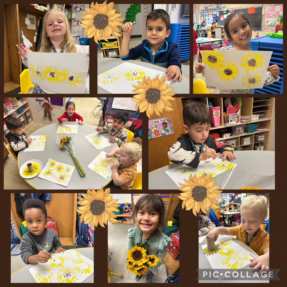 PB_Cheesequake's tweet image. Sunflower Season 🌻 In STEAM with Miss Leeann, we read “Little Sunflower” and then examined real sunflowers. 🔎 Our sunflower prints will remind us of this fun day! 😉