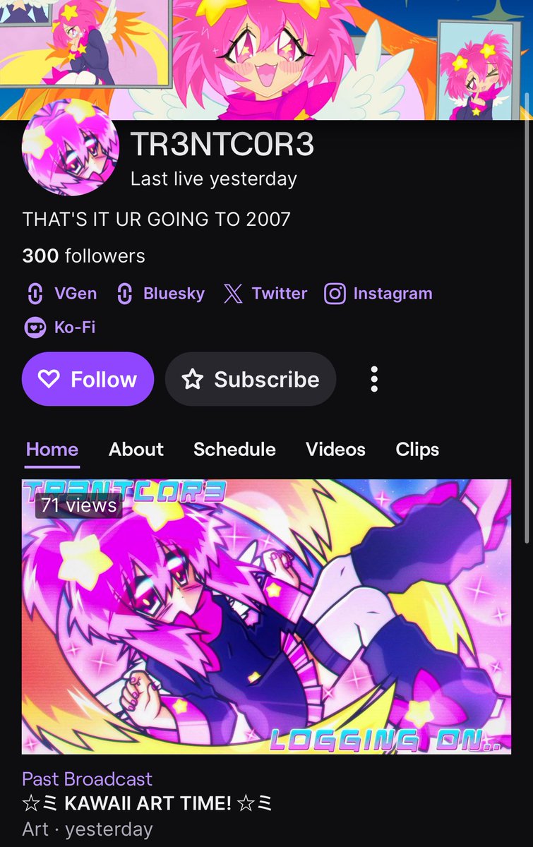 tr3ntc0r3's tweet image. Thank you SO much for the 300 followers on Twitch!! It means the world to me that people enjoy spending time with me and also help support me!! As a small artist, I feel so lucky to have my own little community, I appreciate you all so much T^T !!!!!!!!