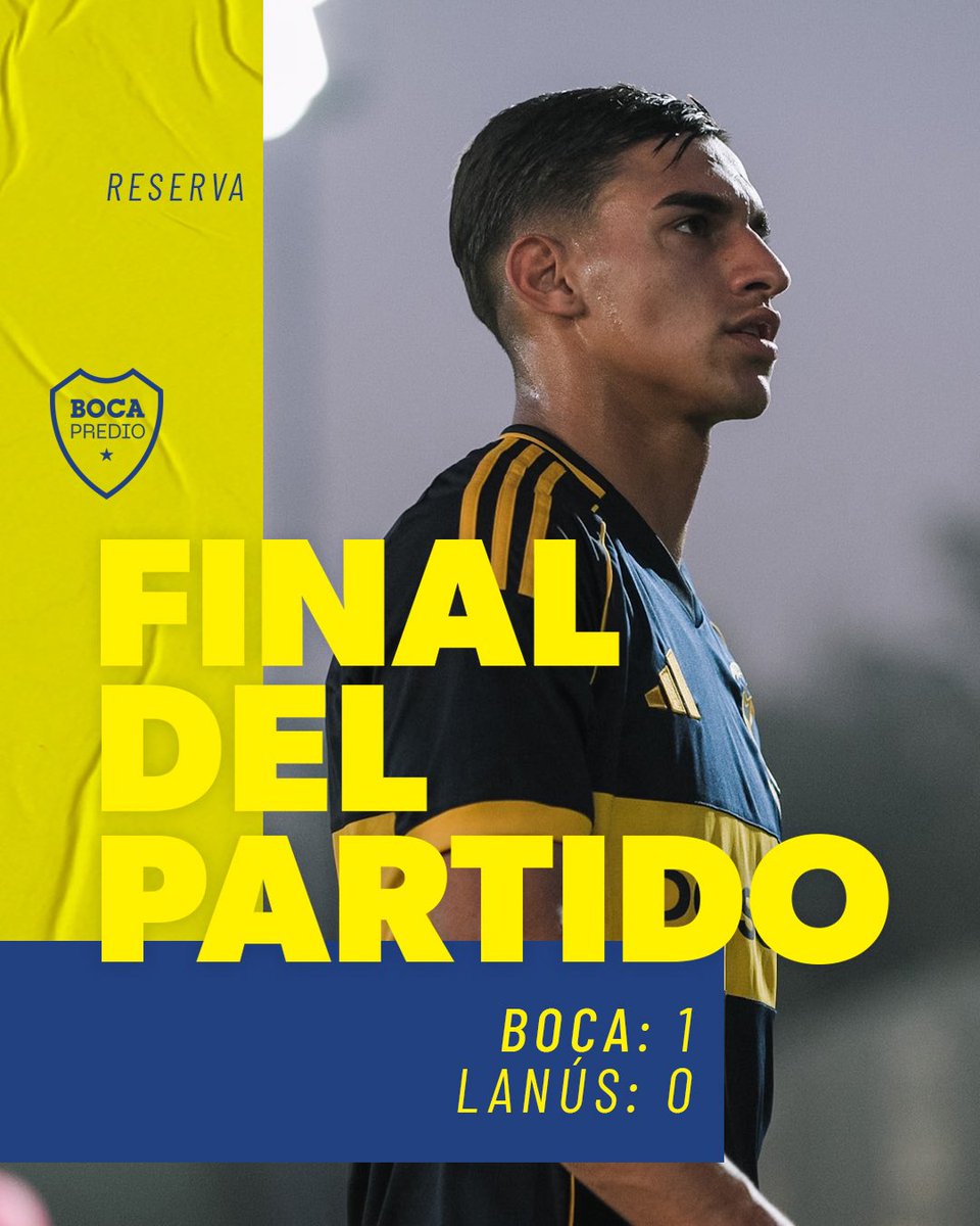 🔚 ¡𝗚𝗔𝗡𝗢́𝗢𝗢 𝗕𝗢𝗖𝗔!

El Xeneize venció a Lanús con gol de Flores y avanzó a los Cuartos de Final del #TorneoProyección 💪

#VamosLosPibes 💙💛💙