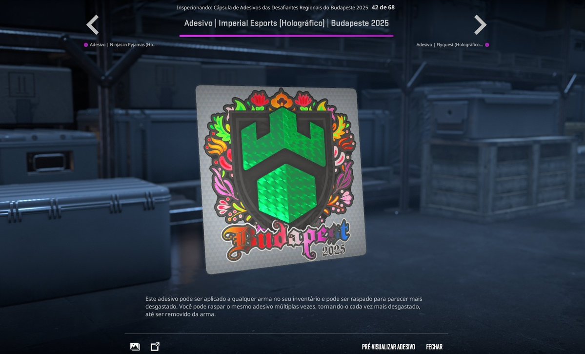 imperialesports's tweet image. Stickers do Major Budapeste 💚 @gamdom 

Qual seu favorito? 

#GoIMP