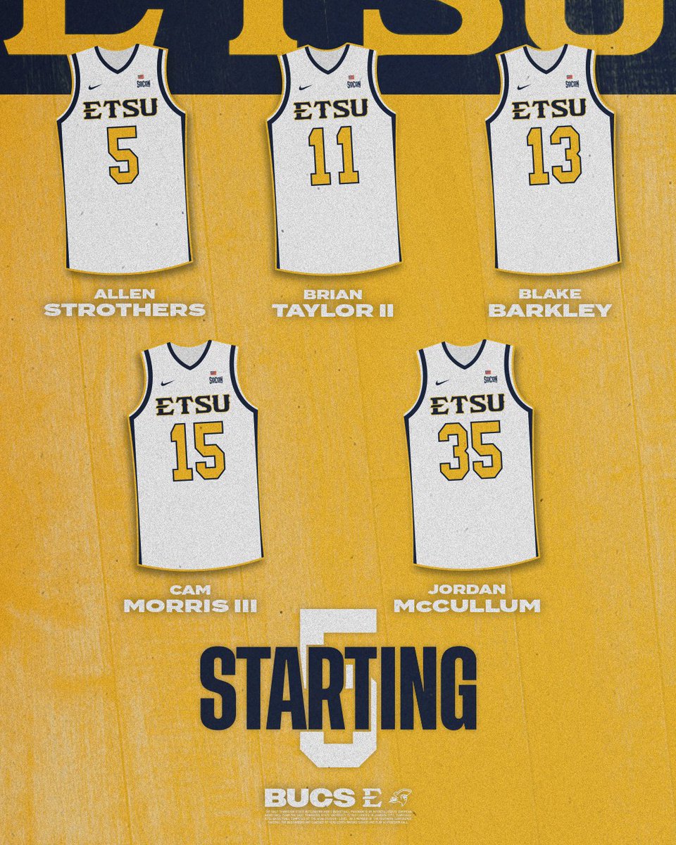 tonights starting ✋

#GoBucs | #OurHouseOurTime