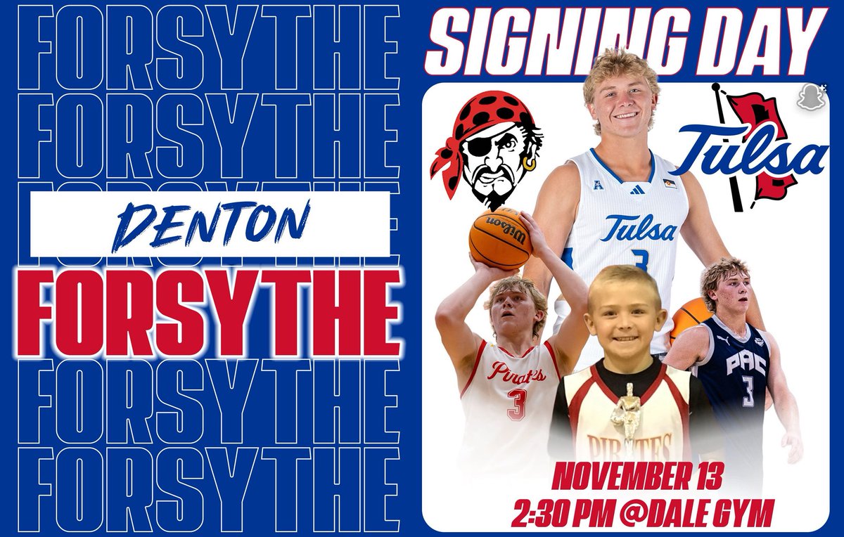 Signing day tomorrow at Dale Gymnasium. Come out and show love at 2:30! <a href="/TUMBasketball/">Tulsa Basketball</a> <a href="/DaleBBallOK/">Dale Pirates Boys Basketball</a>