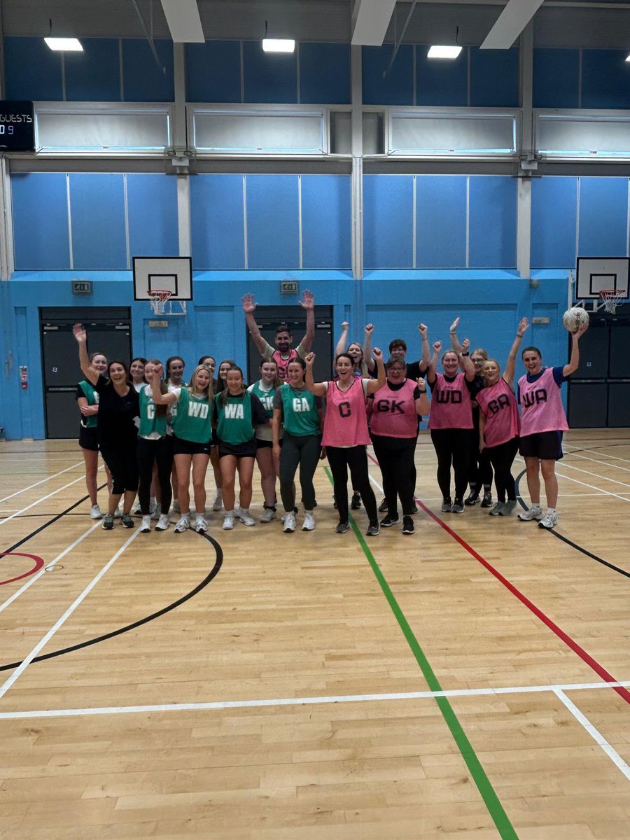 OLSP_PE's tweet image. Great staff v pupils Netball game at lunchtime today…  Staff team runaway winners again… Better luck next time pupils!! @OLSPHigh