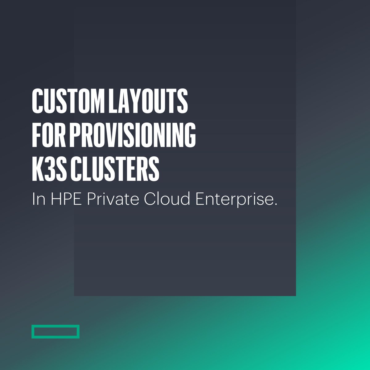 HPE_Developer's tweet image. Follow this simple step-by-step #HPEDEV tutorial to learn the process of creating custom cluster layouts and using them to provision K3s clusters within HPE Private Cloud Enterprise. hpe.to/60157pUrh