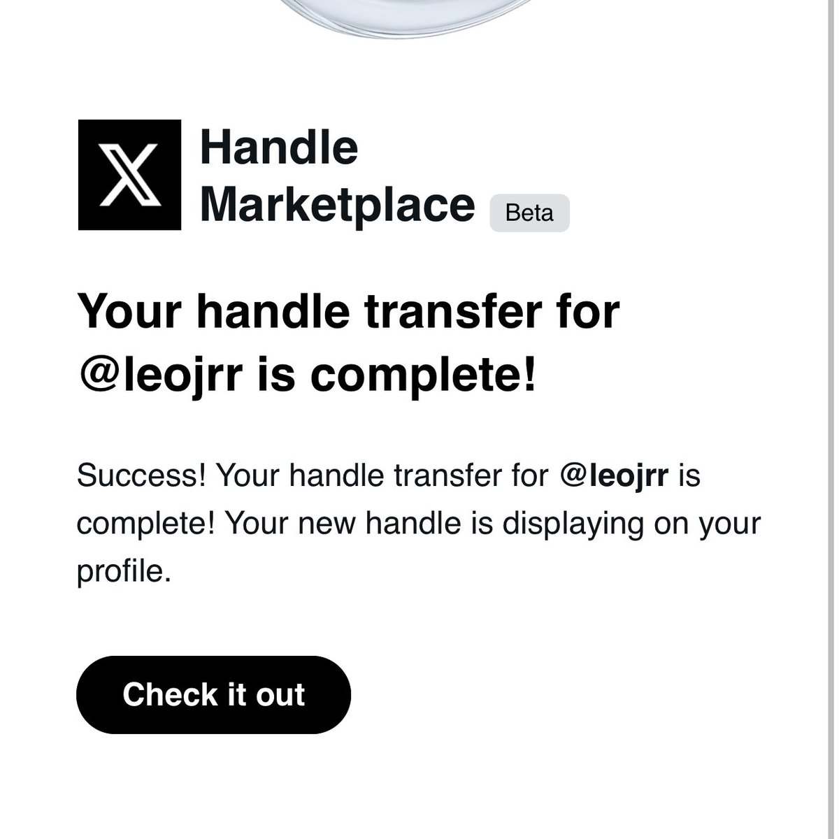 🚨 new handle alert