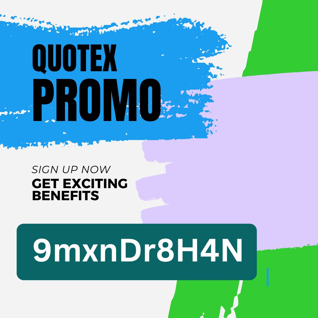 BinaryPro's tweet image. Boost your trading journey today with Quotex Promo Code: 9mxnDr8H4N and claim exclusive bonuses to kickstart your success. Quotex is more than just a trading platform; it’s a space where speed meets accuracy, and profits meet simplicity. Whether you’re just starting out or…