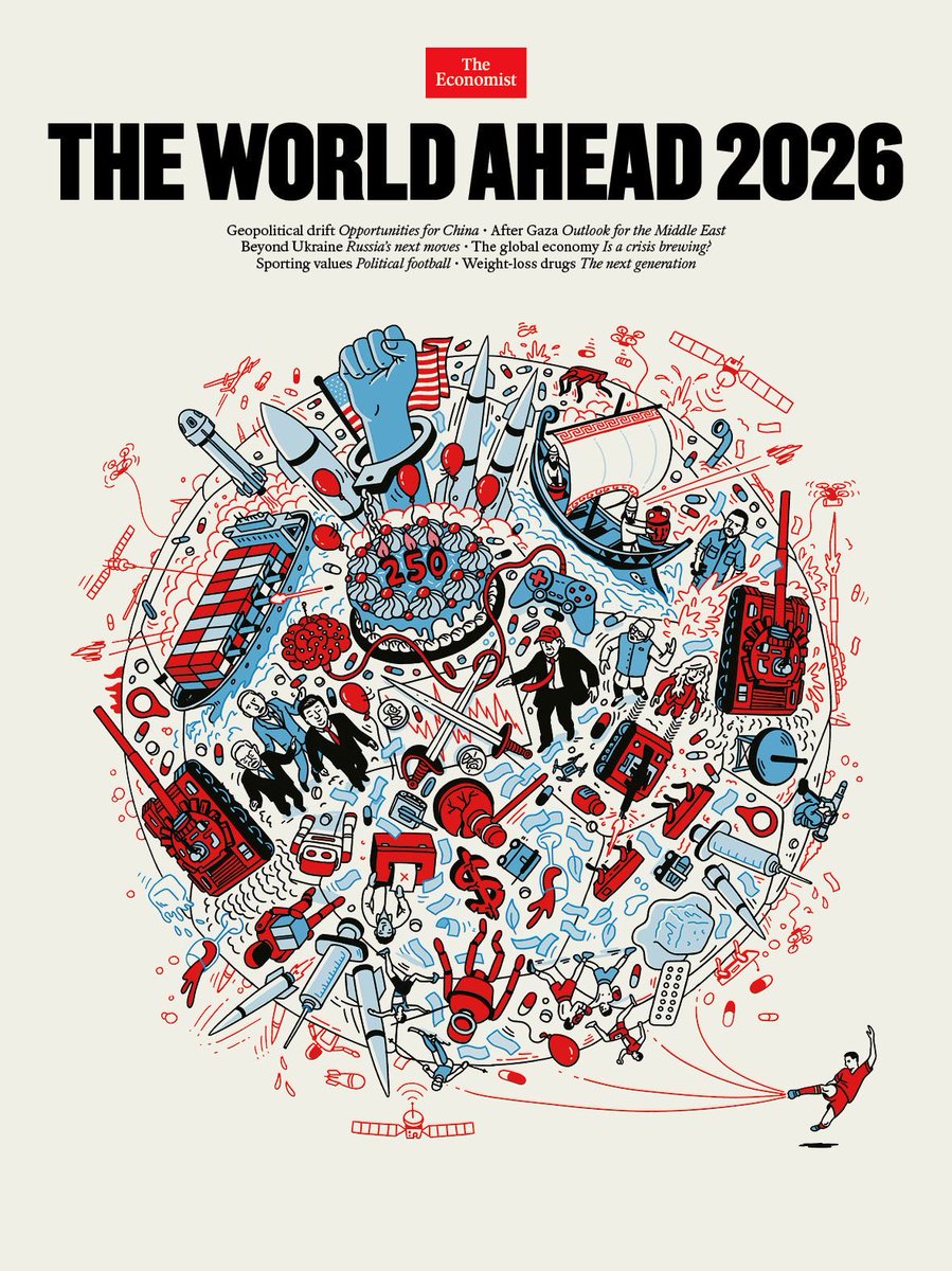 The Economist 2026 Kapağını yorumladım. Telegram kanalımdan okuyabilirsiniz.