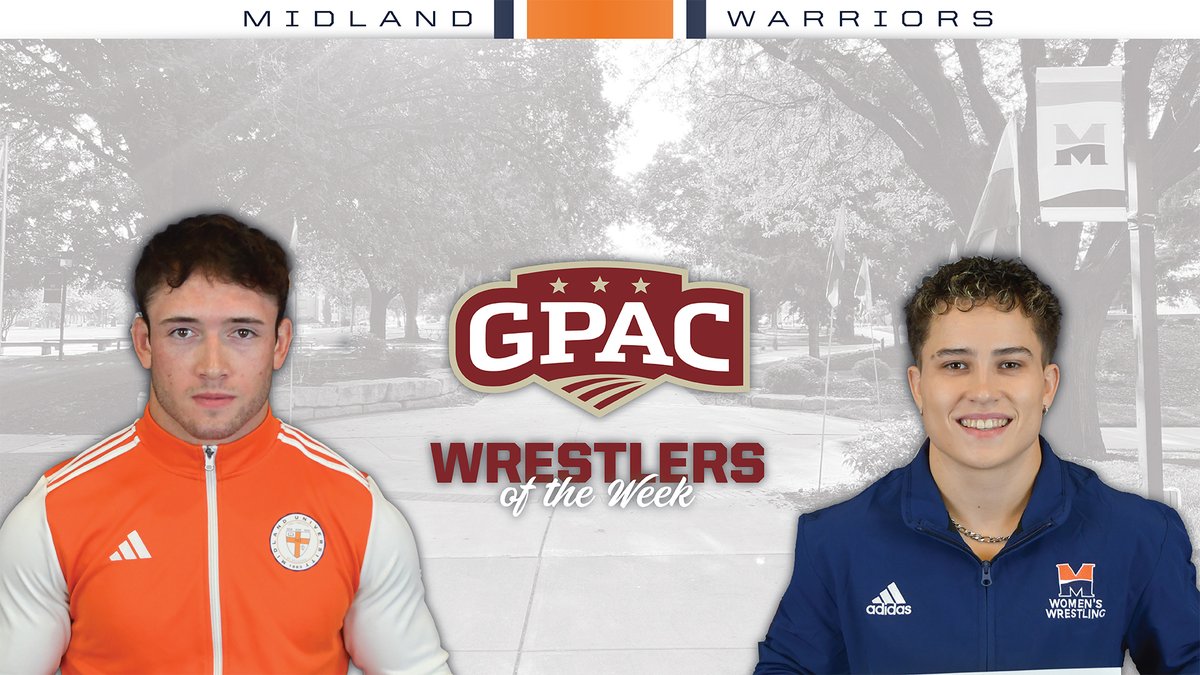WRE: Warriors Sweep GPAC Weekly Wrestling Honors (<a href="/MidlandU_MWR/">MidlandU_MWR</a> <a href="/MidlandU_WWR/">Midland Women's Wrestling</a>)
midlandathletics.com/x/814gb