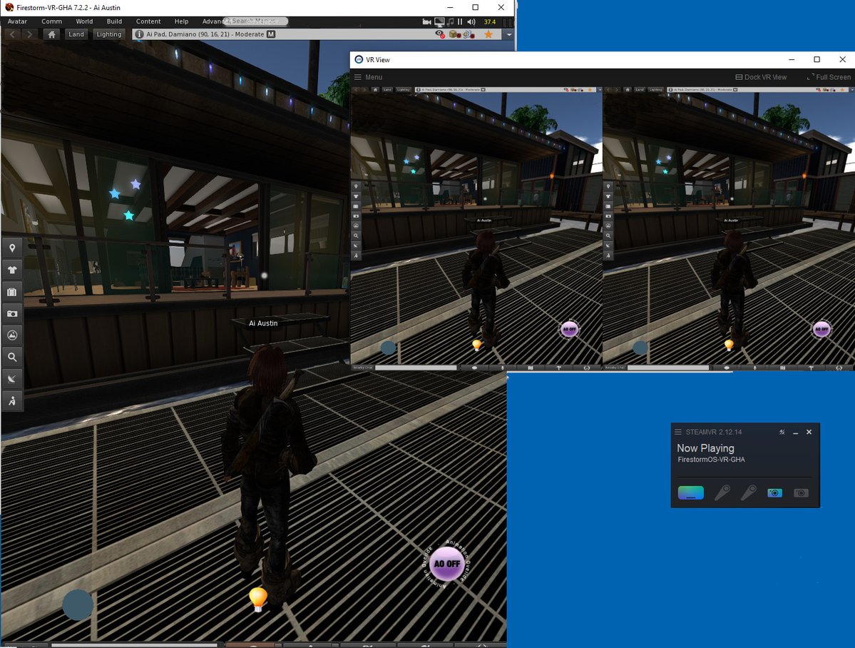 aiaiaustin's tweet image. Firestorm VR Mod 7.2.2 for @SecondLife and @OpenSim is now available thanks to the  @PhoenixViewerSL team release, Peter Kappler&apos;s VR Mods, Sgeo HMD auto settings and Debug Settings by @Humbletim. More information and download link at blog.inf.ed.ac.uk/atate/firestor…