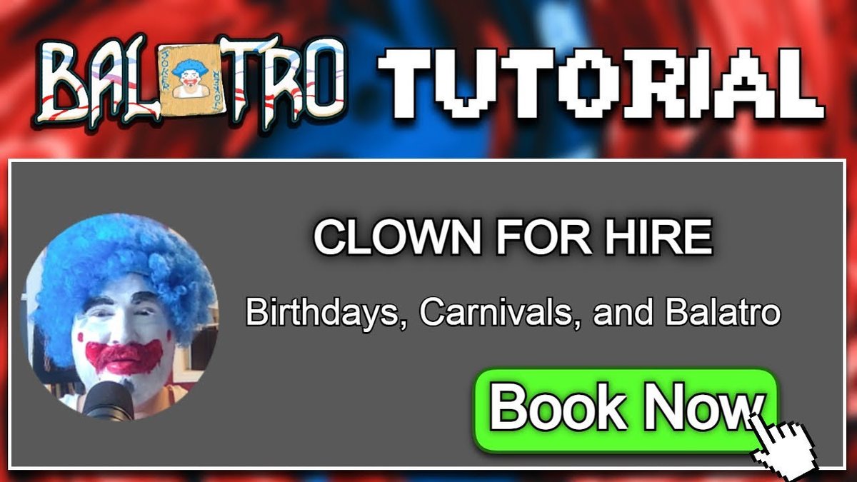 NEW VIDEO NO WAY I LEARNED BALATRO FROM A REAL LIFE CLOWN THIS WAS RECORDED THIS YEAR ITS NEVER TOO LATE CHASE YOUR DREAMS AND CLICK THE FUNNY LITTLE NUMBERS AND LETTERS BELOW