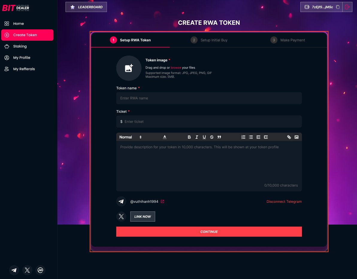 $BIT in 7 steps, from a simple idea to a live, playable casino game 🎰

1️⃣ Submit your slot concept &amp; mint its RWA token.
2️⃣ Raise SOL via bonding curve until the target ($80K) is reached.
3️⃣ Graduate to Meteora DEX for liquidity &amp; price discovery.
4️⃣ Form LPs: SOL/RWA + BIT/RWA,