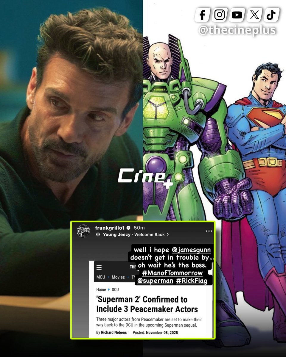 Frank Grillo confirma que volverá como Rick Flag Sr. en 'Man of Tomorrow'.