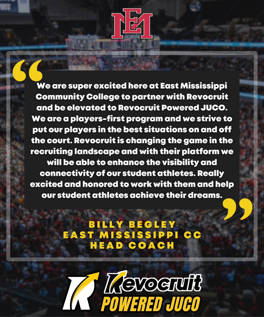 JC4PT's tweet image. 🚨 Revocruit Powered JUCO Alert

We’re excited to announce that East Mississippi Community College Men’s Basketball has been Elevated to a Revocruit Powered JUCO — joining an elite group of programs redefining exposure, connectivity, and recruiting at the junior college level.…