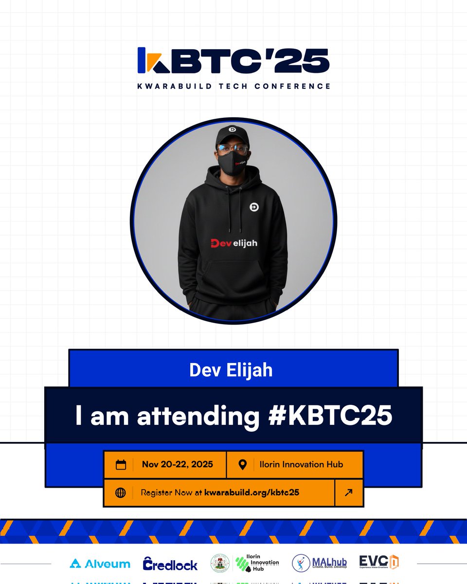 develijah3's tweet image. I&apos;ll be attending #KBTC25 by @kwarabuild titled #NextBuilders