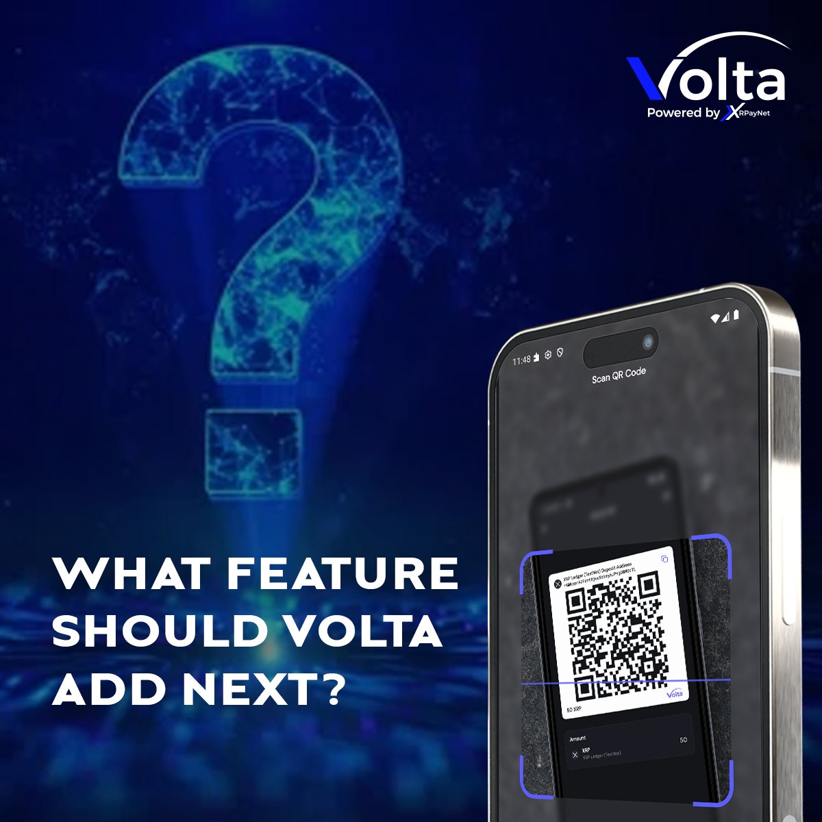 VoltaCard's tweet image. We’re building Volta with you, not just for you. 💡

What feature do you want to see next in the Volta Wallet?
Drop your ideas below 👇

The best suggestions could shape our next update.

#VoltaWallet #CryptoMadeSimple #CommunityDriven