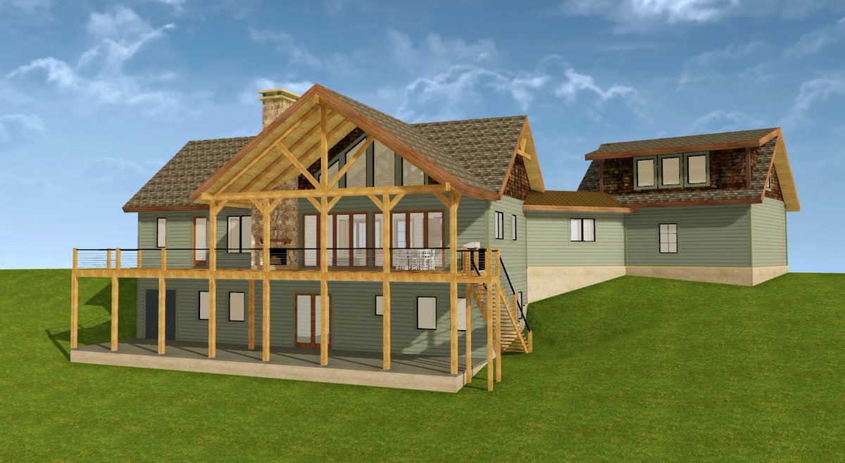 LogHomePro's tweet image. IN DESIGN: Current home in our drafting and design department.