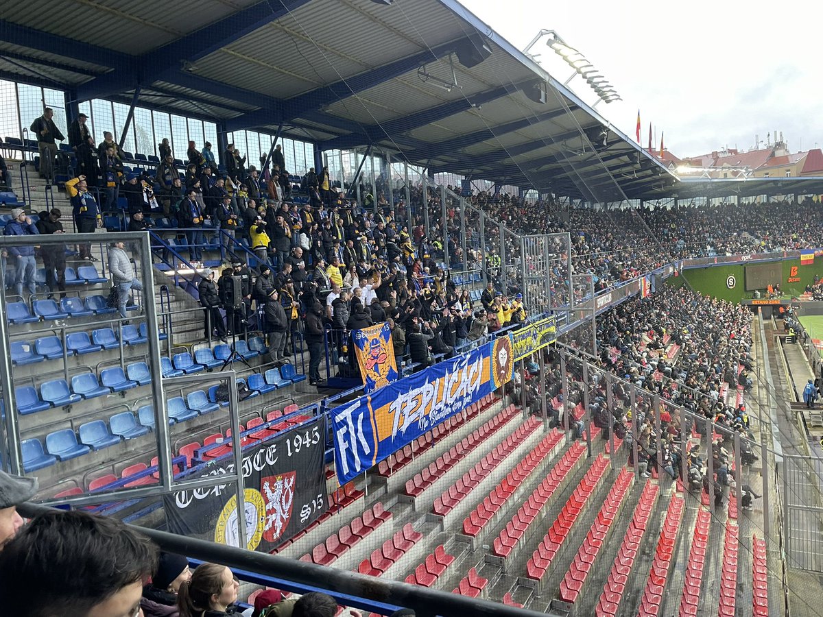 Sparta Prague v Teplice. Decent game and less than £4 a pint as well #acspartaPraha