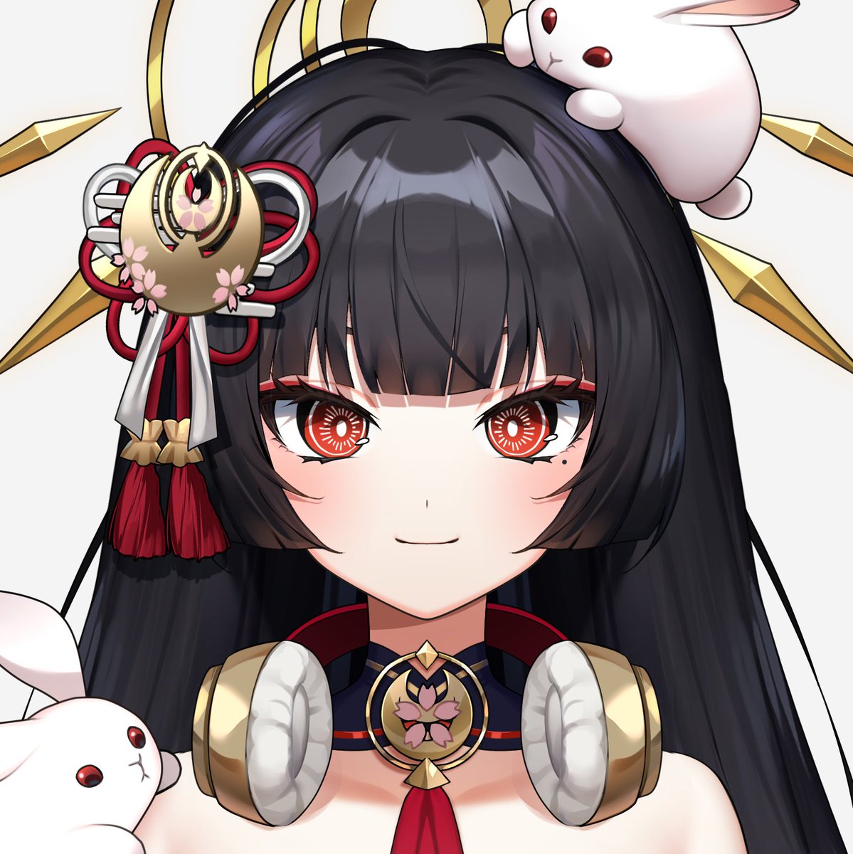 v2.0 model art tease  🌸🐇
My shrine goddess can't be this cute!?

A special thank you to <a href="/duckmastah/">ku-ini ★ クィーニ | Live2D artist</a> for the amazing v2.0 model art! 🤍❤️