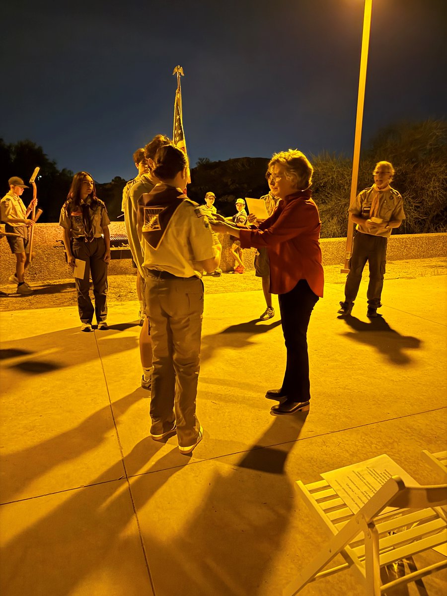 🇺🇸On Veterans Day, our Scouts paid tribute to the American flag with a meaningful retirement ceremony that reflected respect, service, and patriotism. Thank you to the troops for having me and to everyone who took part in this special event.