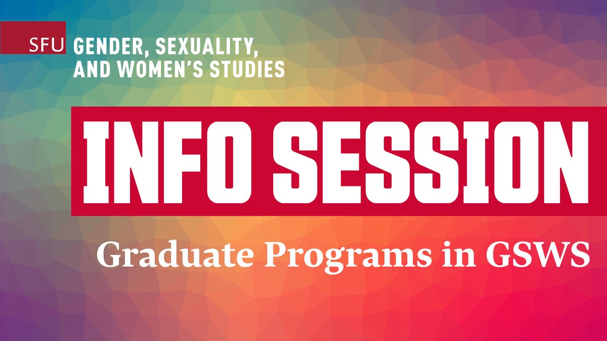 SFU Gender, Sexuality, and Women's Studies tweet media