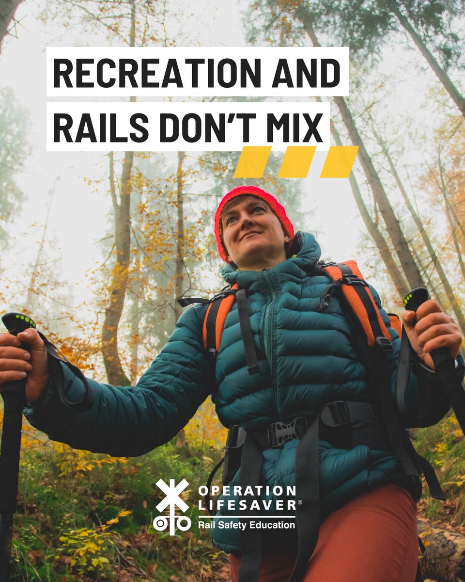 As you get outside this fall, keep recreational activities off and away from railroad tracks! Stay off, stay away and stay safe!

#SeeTracksThinkTrain
#StayOffStayAwayStaySafe