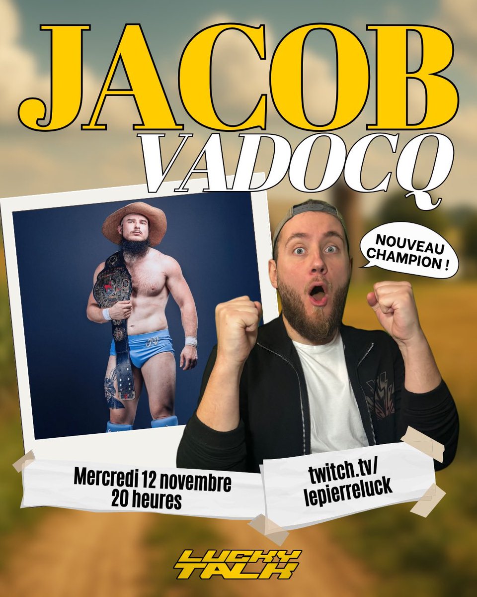 🚨Je suis en LIVE TOUT DE SUITE avec Jacob Vadocq ! Venez nombreux 
twitch.tv/lepierreluck