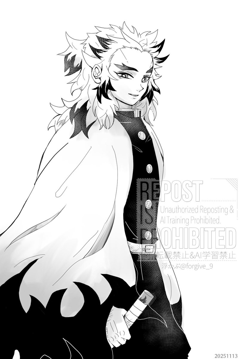 別れ際に何か声をかけられて少し寂しそうな🔥さん。