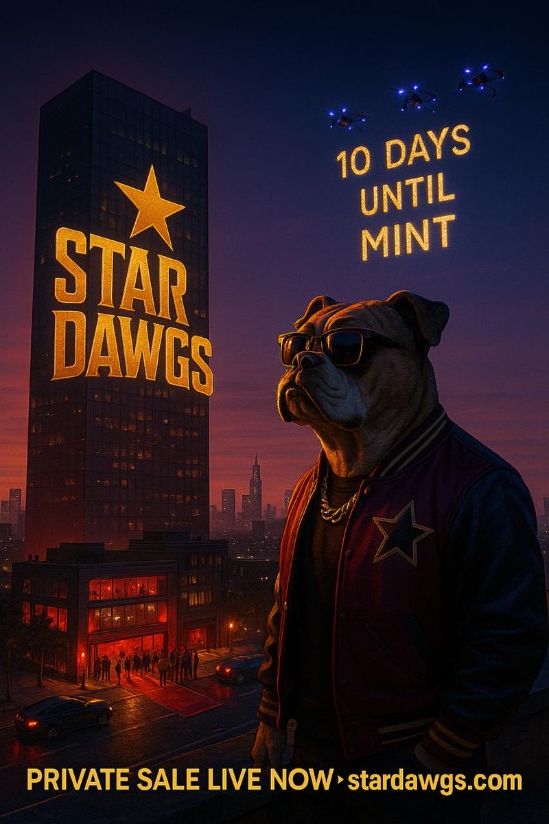 NiftysWorld's tweet image. The Dawgs are on set and the spotlight is heating up.
In 10 days @StarDawgs takes Web3 to the silver screen with real utility and cinematic ambition.
From makeup chairs to movie credits, this is Hollywood reborn on chain.

🎬 Secure your early access now at…