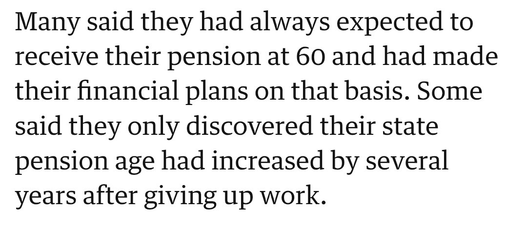 If WASPI had made "financial plans", those would have included checking their own state pension age - especially before making the decision to stop work. No plans were made, and a failure to plan doesn't warrant billions in compensation. That black hole won't fill itself 🐝