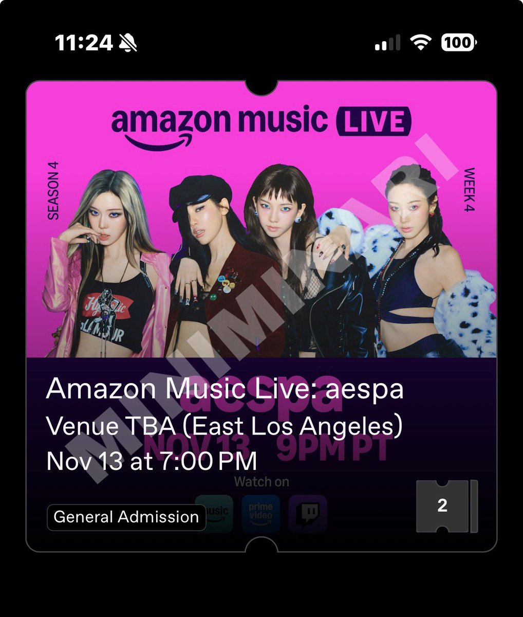 M1N1MINARI's tweet photo. wts 2x aespa amazon music live LA

thurs, nov 13
open to offers

dm if interested!!
Facetime/PayPal g&amp;s✅ https://t.co/j2vNGHHT3V