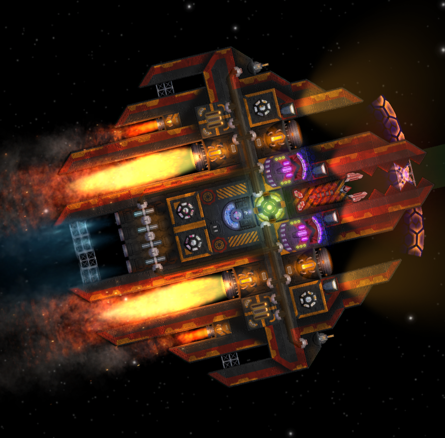 #Cosmoteer ship of the day: "Piercewing" by proxdxd03. Build your own ship in Cosmoteer: Starship Architect &amp; Commander! Download the FREE demo and buy it on Steam: store.steampowered.com/app/799600/