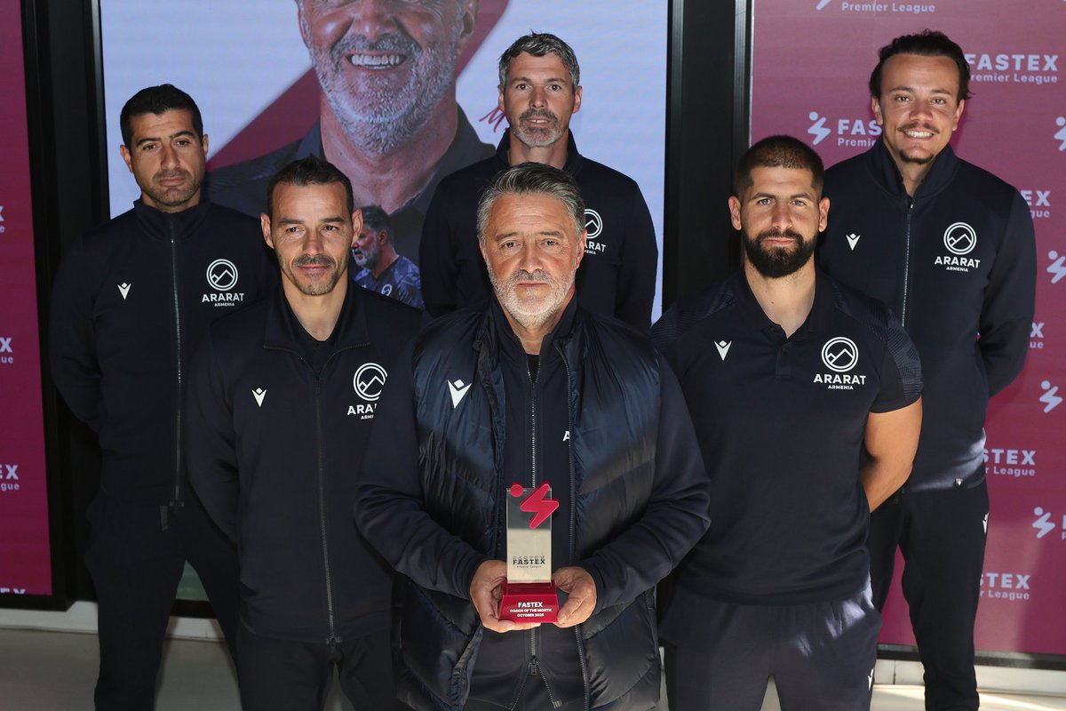 🎖 Proud moment for our club!
Our head coach Tulipa has been named Coach of the Month — a well-deserved recognition for his hard work, passion, and leadership. 👏⚽
Proud of our entire coaching staff pushing the team forward every single day!

#FCAraratArmenia #TogetherWeCan
