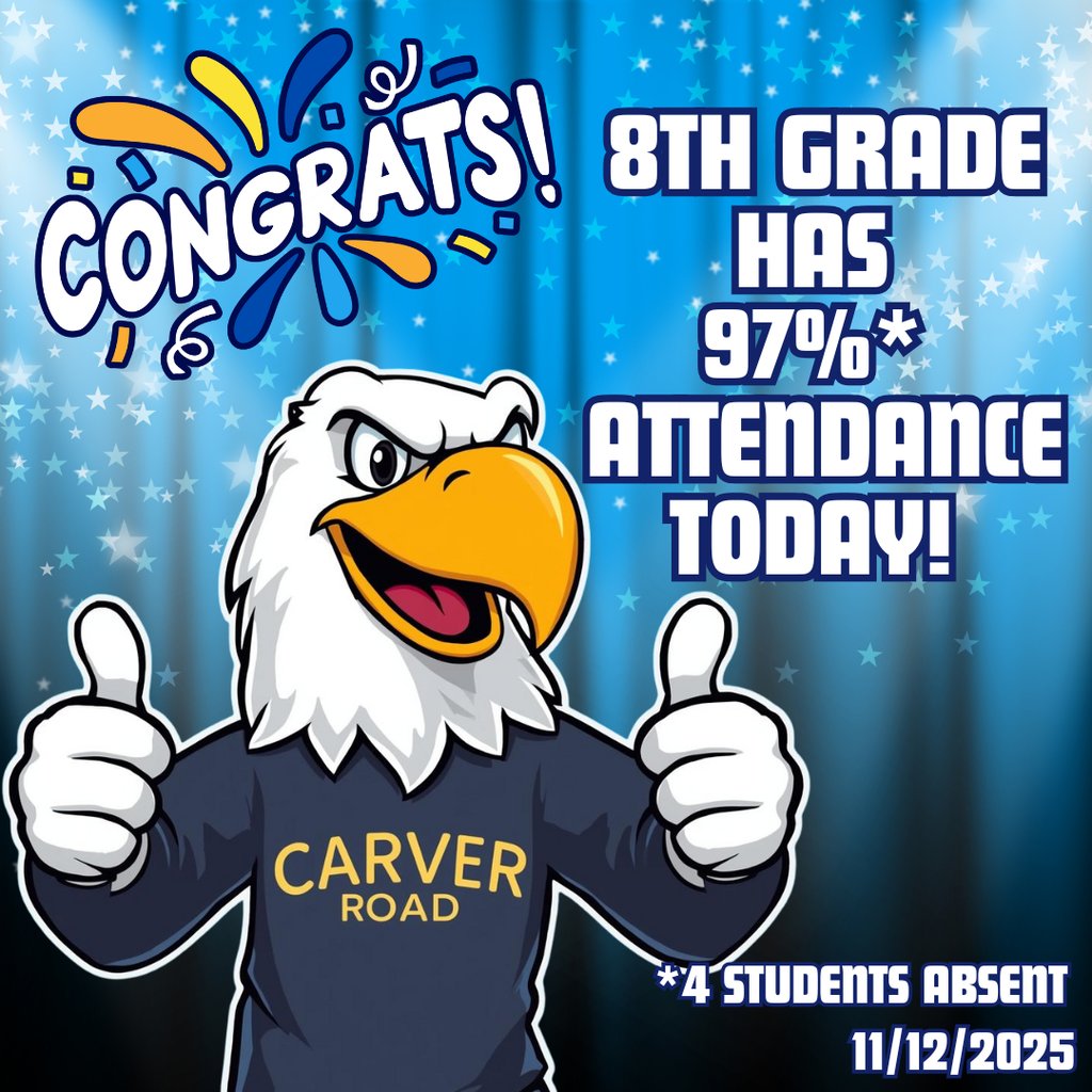 Way to go 8th Graders! #AttendanceMatters