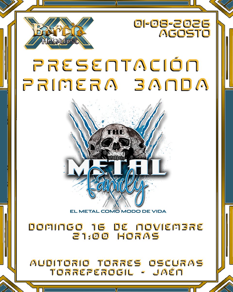 Vamos preparando la primera confirmación en nuestro nuevo medio oficial #themetalfamily