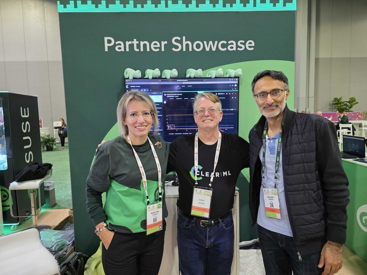 We're at KubeCon + CloudNativeCon!

Find us at the <a href="/SUSE/">SUSE</a>  partner kiosk - part of the SUSE booth #110 and learn how ClearML and SUSE RKE2 work together to simplify AI infrastructure management.

We'll show how we're helping enterprises:

-- Maximize GPU utilization with dynamic